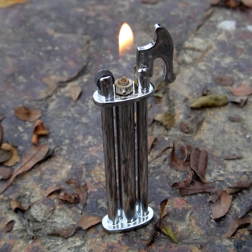 Медная старомодная сверхлегкая ультратонкая креативная портативная зажигалка