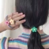 Cô gái Nhật Bản và Hàn Quốc trái tim đôi hoa dây buộc tóc kiểu hyuna hoa dây buộc tóc màu đầu dây trang sức phụ kiện tóc mũ đội đầu dây chun - Phụ kiện tóc