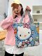 Canvas Bag Women's Handbag Large Capacity Shopping Bag Fashionable Cartoon Kindergarten Children's Clothes Quilt Storage Bag