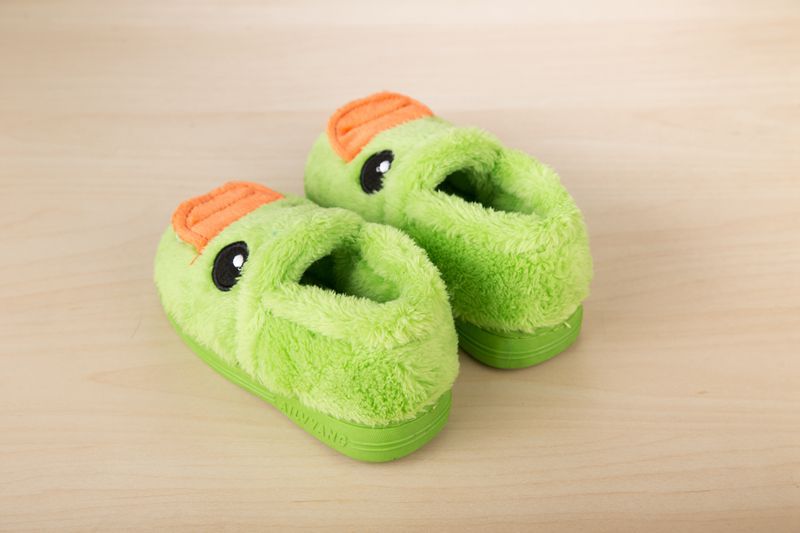 Chaussons enfants en suède pour hiver - semelle caoutchouc - Ref 1006128 Image 16