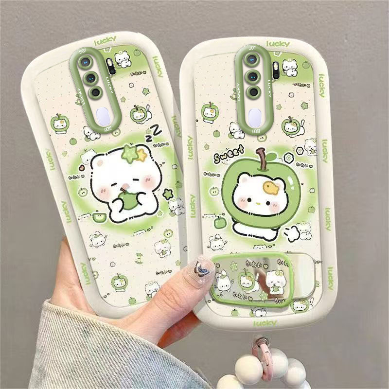 Suitable for Oppoa11 Cute Perforated Puff Shell Green Apple Kitten Oppoa11S Full Coverage High-Value New Trendy Case Oppoa11X Simple Silicone Anti-Drop Cute Creative Case Suitable for Oppoa11 Cute Perforated Puff Shell Green Apple Kitten Oppoa11S Full Coverage High-Value New Trendy Case Oppoa11X Simple Silicone Anti-Drop Cute Creative Case