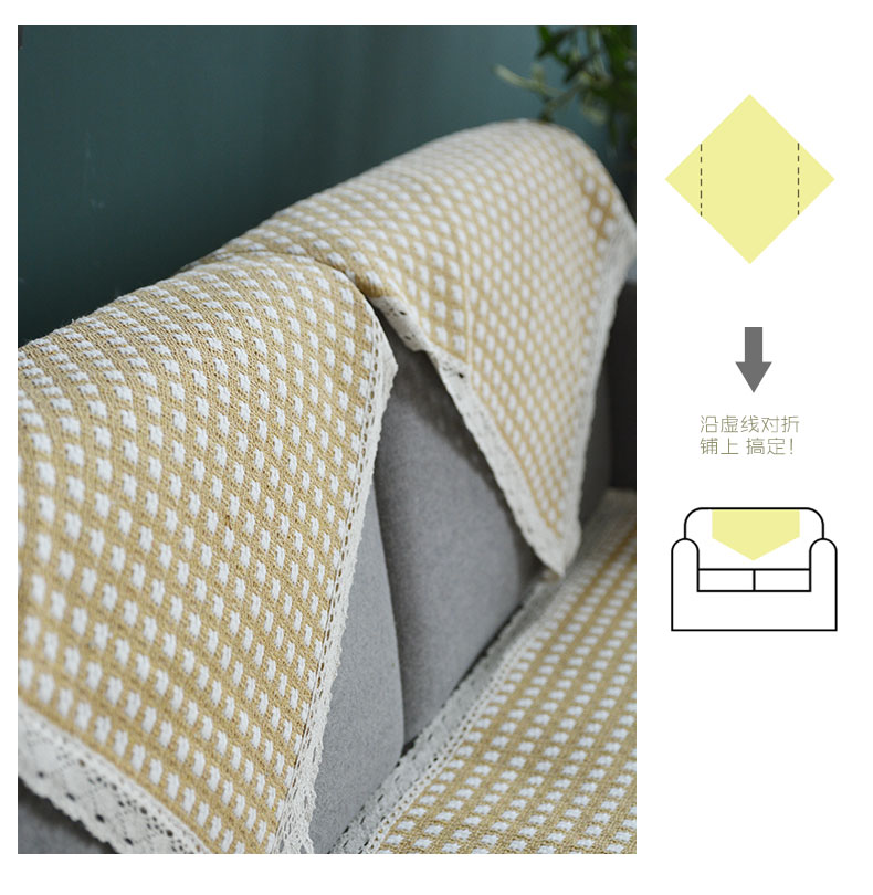 Sofa đệm Bắc Âu đơn giản bốn mùa phổ quát sofa khăn trượt vải lanh phòng khách tùy chỉnh màu xám đệm sofa màu vàng - Ghế đệm / đệm Sofa đệm lót ghế sofa