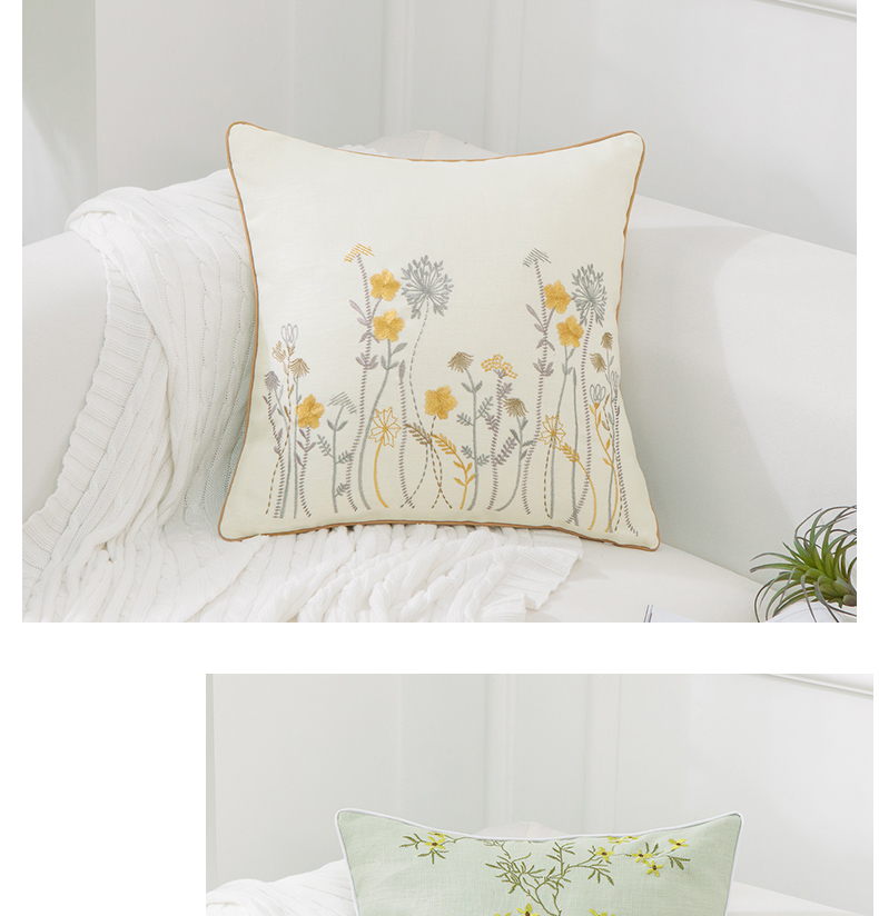 Gối vải lanh gối xe hình chữ nhật vải gối phòng khách phong cách châu Âu sofa gối đệm IKEA gối - Trở lại đệm / Bolsters Gối ngủ văn phòng mua ở đâu
