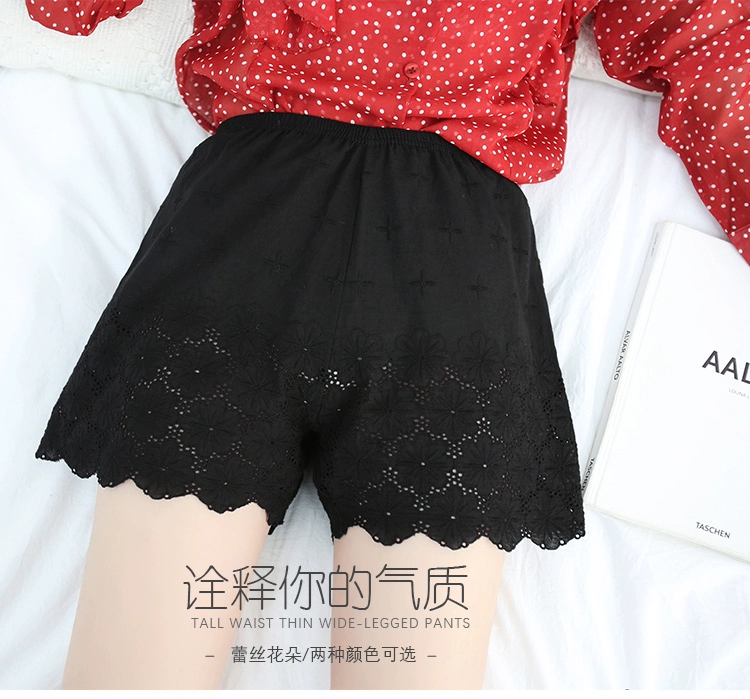 Quần an toàn chống nắng nữ mùa hè không uốn xoăn bảo hiểm mới ren lỏng bên ngoài mặc quần legging chống sói lớn - Quần tây thường