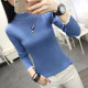 Half turtleneck sweater for women, fashionable bottoming shirt 2023 autumn and winter sweater new style short slim fit inner knitted top