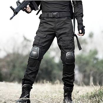 Hanye tactical frog suit black work pants wear-resistant and scratch-resistant