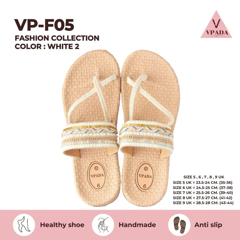 Authentic Thai Vpada Hand-Woven Non-Slip Waterproof Outdoor Sandals, Slippers, Beach Shoes