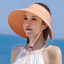 Summer seaside holiday travel to cover the face Korean version of the increase along the leisure empty top sun hat lady sunshade sunscreen hat