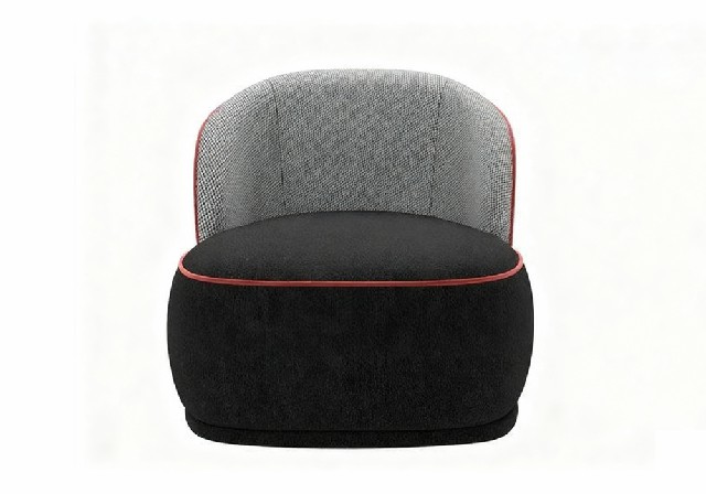 【3D模型】灰黑撞色休闲椅 3D 模型-PoseAe