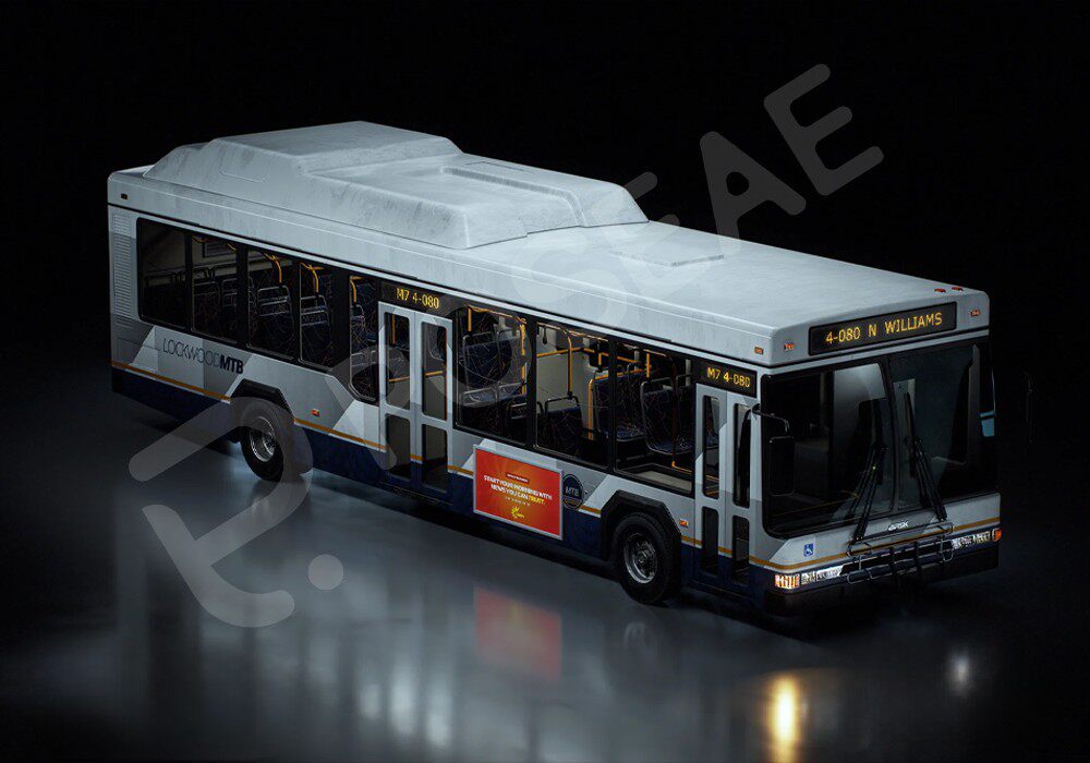 【3D模型】城市公交车3D模型-PoseAe