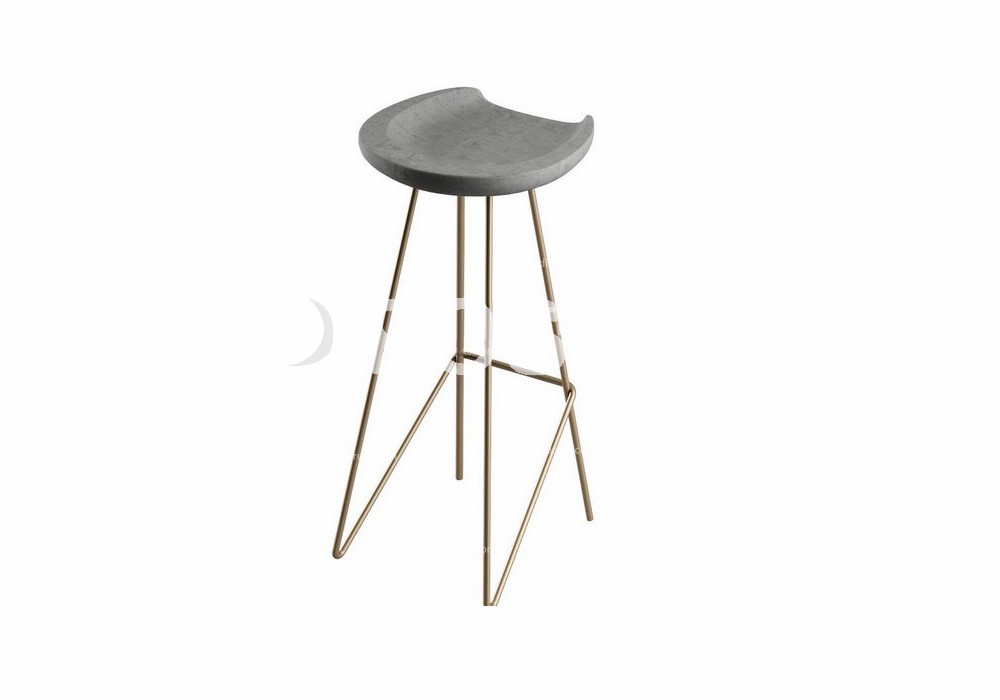 图片[1]-【3D模型】灰面金属高脚凳 3D 模型-PoseAe视频创意库