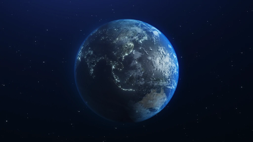 【视频素材】太空地球旋转视频素材-PoseAe视频创意库