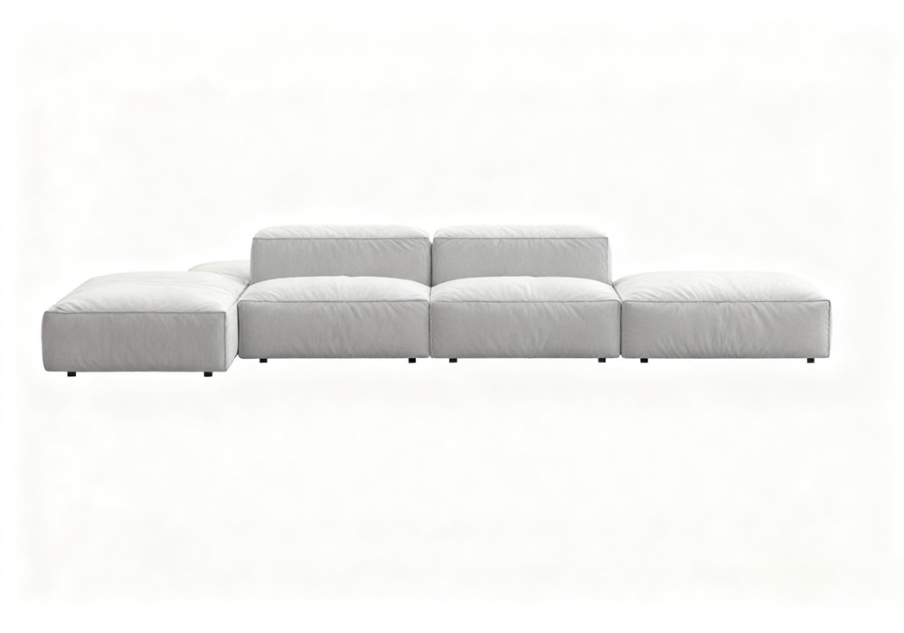 【3D模型】浅灰模块组合沙发 3D 模型03-PoseAe