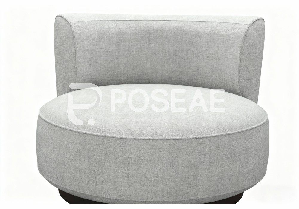 图片[1]-【3D模型】浅灰圆形休闲椅 3D 模型-PoseAe视频创意库