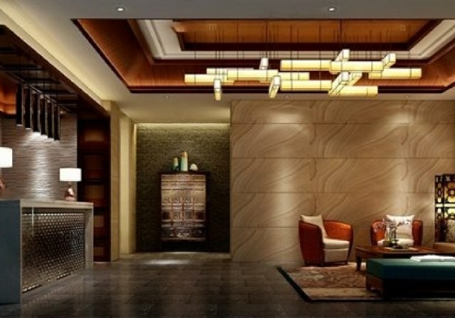 【3D模型】新中式轻奢大厅 3D 模型-PoseAe