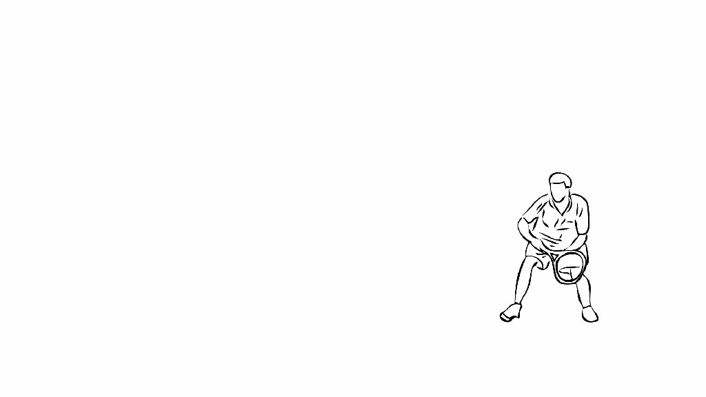 【实拍视频】网球素描手绘动画击球-PoseAe视频创意库