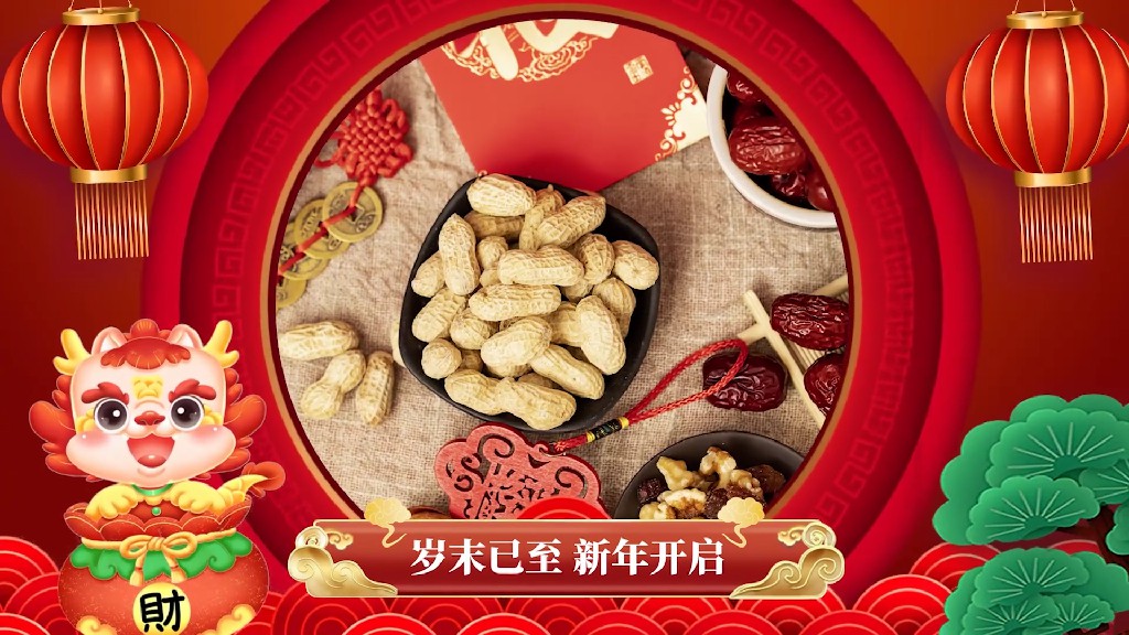 【PR模板】喜庆元旦新年相册PR模板-PoseAe视频创意库