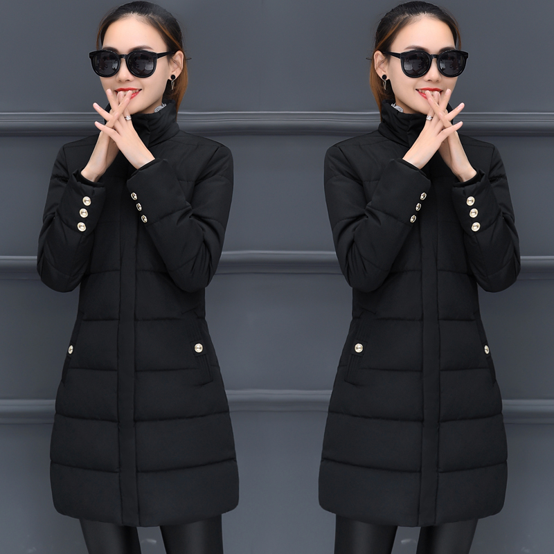 phụ nữ Guochao bông quần áo Hàn Quốc phiên bản của sinh viên lỏng lẻo để tăng mã mùa đông quần áo phụ nữ 2019 mới quần áo xuống bông trong mô hình dài