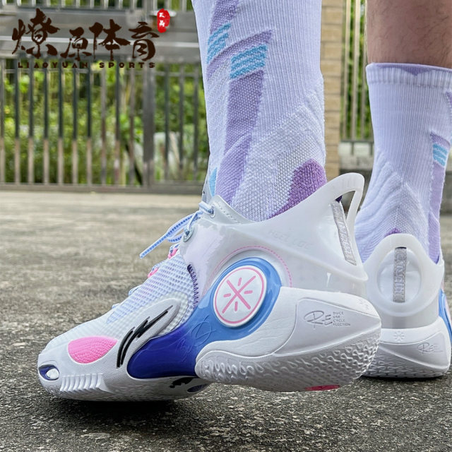 Li-Ning Wade Fission 8 Technology ເກີບບ້ວງມາດຕະຖານສີຂາວ ABPT029-11