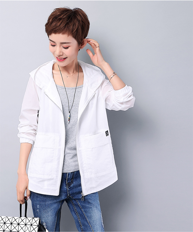 Quần áo chống nắng cho phụ nữ trung niên ngắn mùa hè mới 30-40-50 tuổi mẹ trùm đầu áo khoác mỏng áo jean nữ
