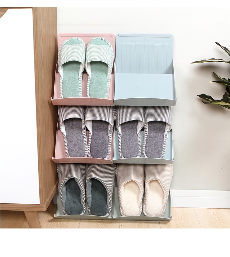 Đơn giản hiện đại giá giày đơn giản kinh tế gia đình đa chức năng tiết kiệm không gian cửa nhỏ tủ giày giày lưu trữ tạo tác - Kệ kệ gỗ trang trí