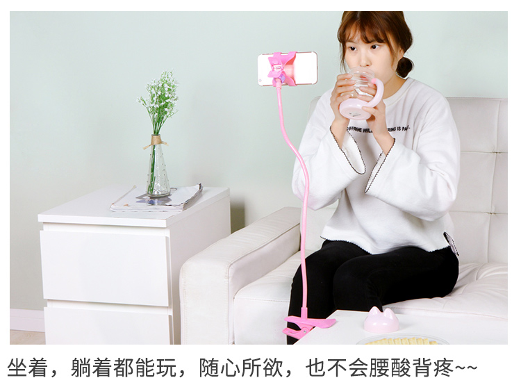 tivi 75 inch Hàng trăm khung điện thoại di động lười biếng sáng tạo giá đỡ điện thoại di động phẳng bàn cạnh giường ngủ phổ biến trực tiếp xem TV clip - TV màn hình tivi samsung