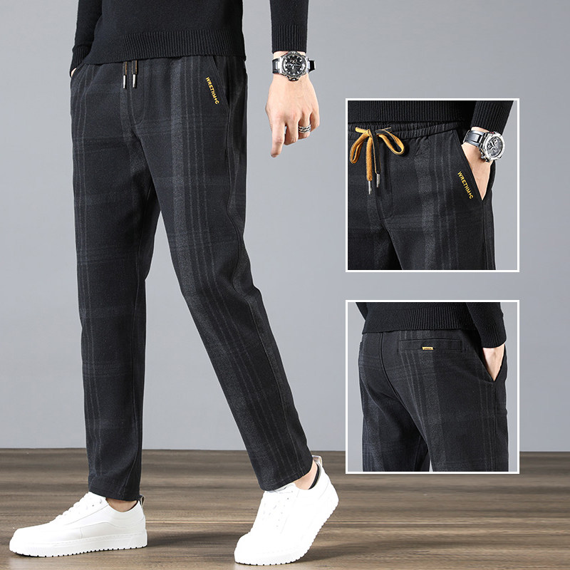 Summer new casual pants men's grinding and rubbing 2022 spring and autumn tide of a hundred and straight tube long pants Han version