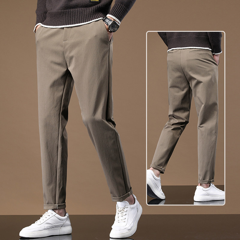 Summer Pants Men Casual Long Pants Straight Cylinder Loose Korean version 2022 Spring and autumn money work 100 hitch suit pants