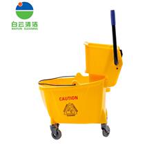 Baiyun AF08080 single bucket pressure water truck washing tow bucket water truck Tun cloth hand pressure squeeze bucket 32L mop bucket