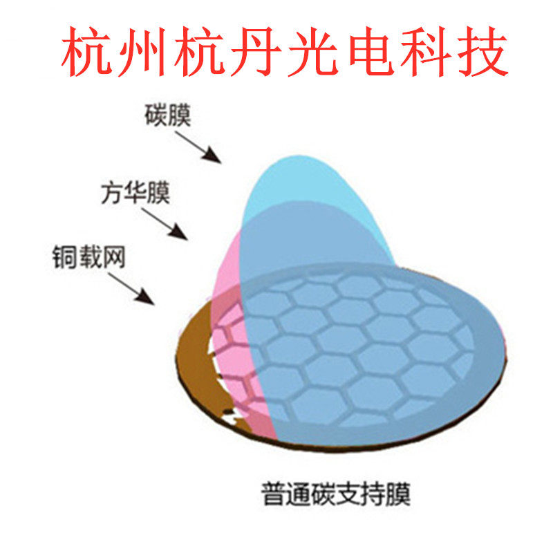 铜网方华碳膜普通碳膜 透射电镜（TEM）载网支持膜50到400目100枚