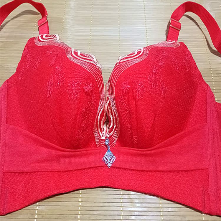 Mới tinh tế thêu hoa hạnh phúc đô thị đồ lót thoải mái và khỏe mạnh mà không cần vòng thép dày điều chỉnh loại áo ngực liền mạch áo lót học sinh