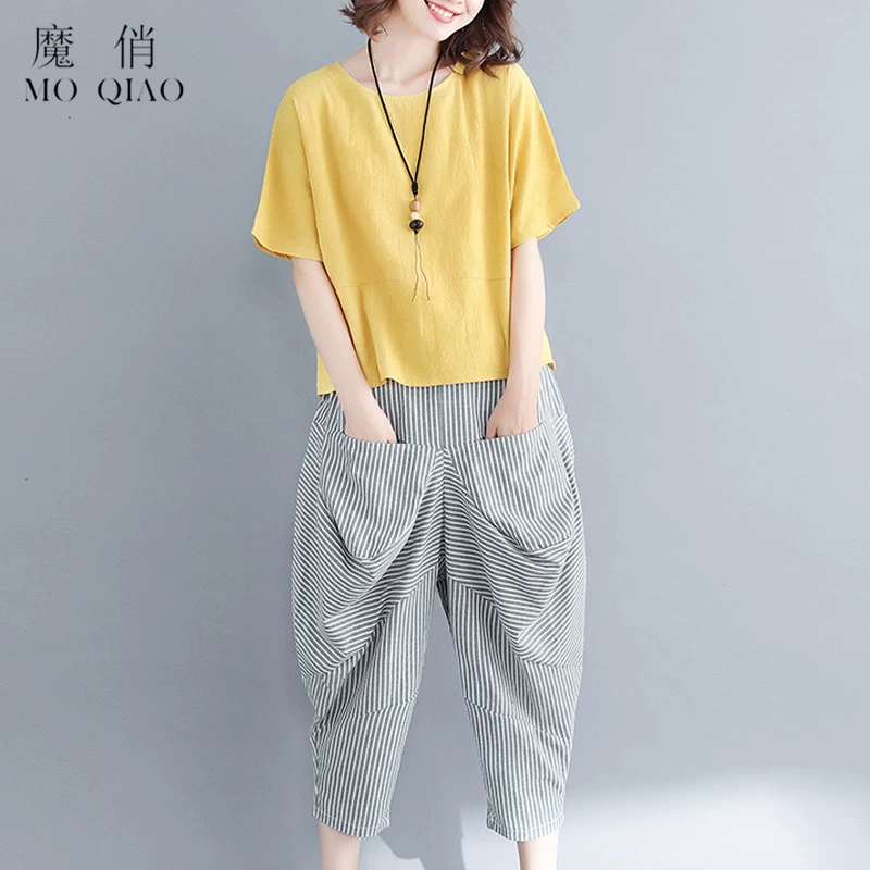 Bộ đồ ngủ pijama lụa cotton rất cổ tích, thời trang mùa hè, phong cách nước ngoài, phụ nữ phục vụ tại nhà bằng vải cotton và vải cotton lụa giảm tuổi tác - Cặp đôi