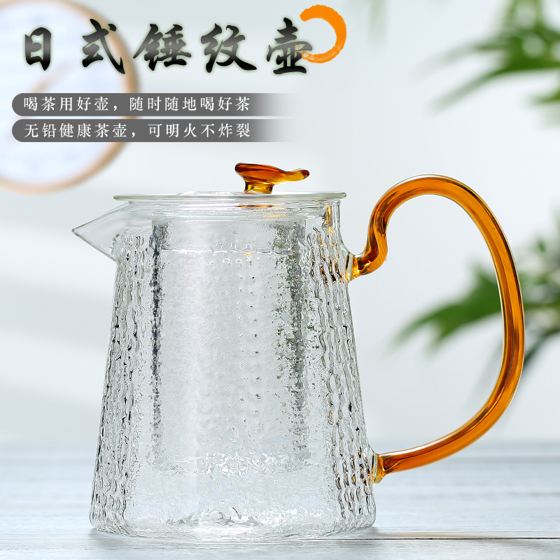 Electric TaoLu cooking household manual small teapot teacup heat - resistant glass sample tea cup set Japanese hammer kung fu tea cups