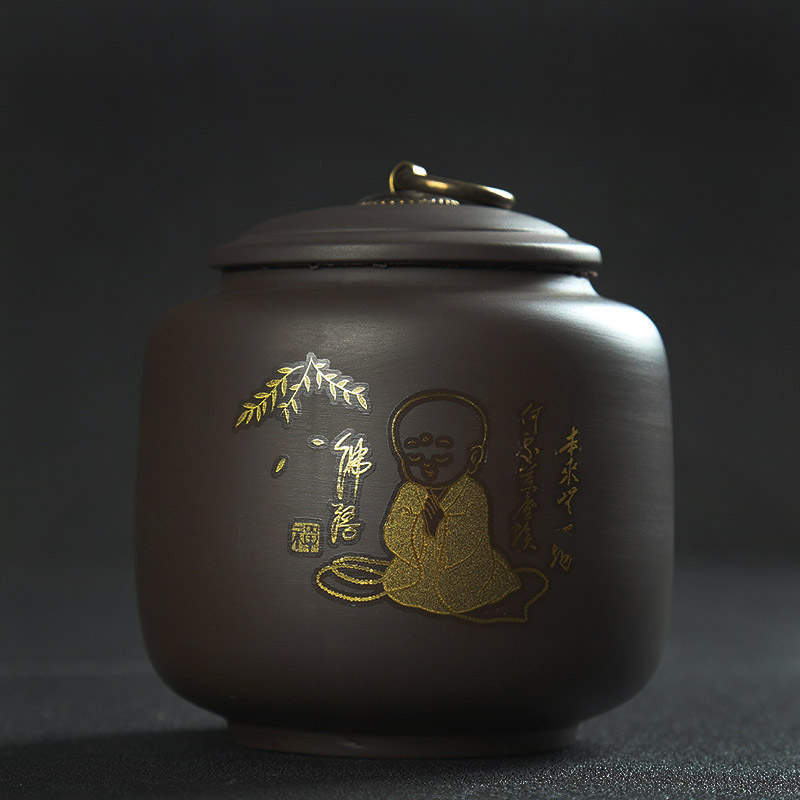 Is Yang ore violet arenaceous caddy fixings large pu - erh tea store up tea POTS coarse TaoGe up sealing packing as cans