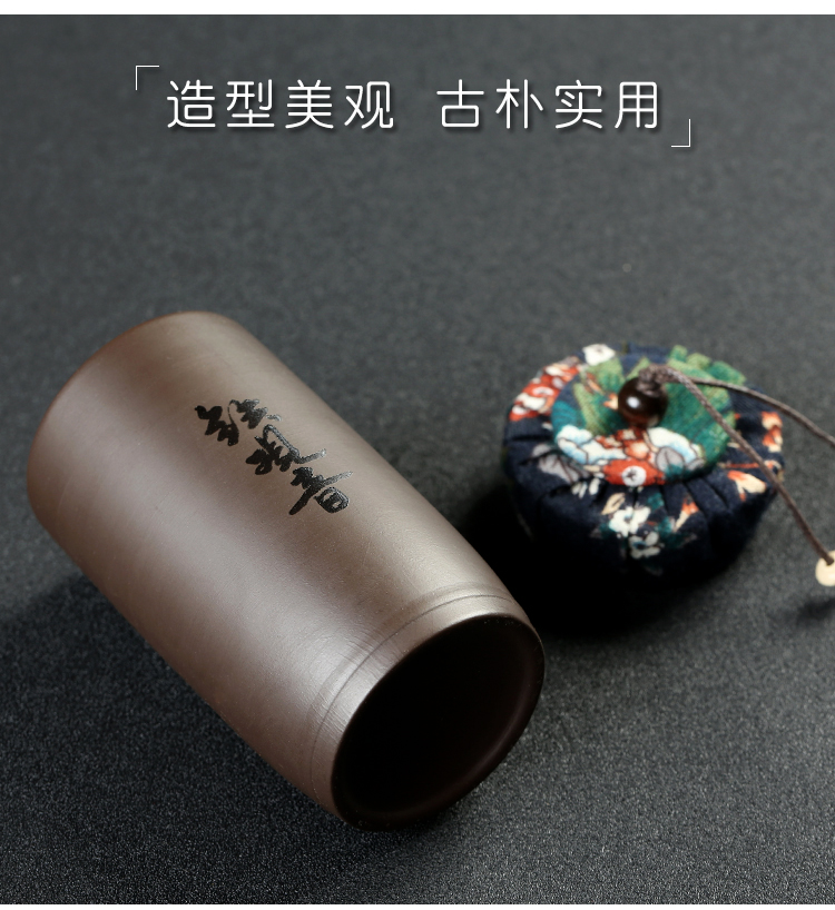 Is Yang, yixing undressed ore violet arenaceous caddy fixings manually wake receives tea urn pu - erh tea pot mini powder small jar