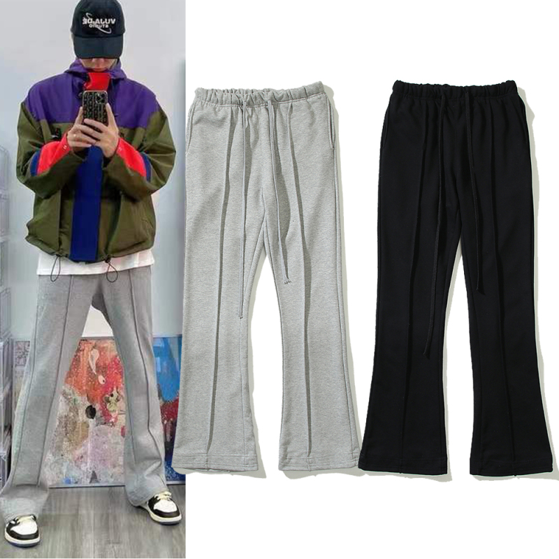 Vujade Kenijima 004 Straight-Leg Casual Pants, Slightly Flared Sweatpants, Vibe Style Joggers, Unisex Trendy Pants