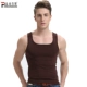 Áo vest nam nam bó sát cơ thể bó sát thể thao cotton tập thể dục Kiểu dáng mỏng co giãn đáy áo thấm mồ hôi nam không tay ba lỗ