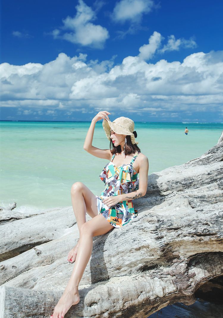 Những người yêu thích áo tắm 2019 mới ngực nhỏ mùa xuân nóng bỏng bảo thủ một mảnh đầm đi biển kỳ nghỉ tuần trăng mật cặp đôi áo tắm - Vài đồ bơi