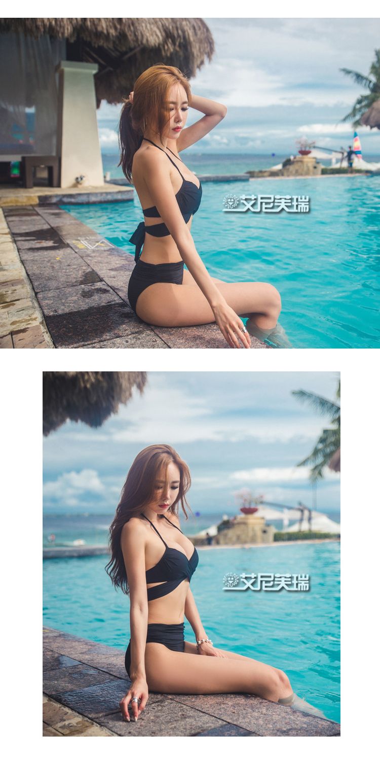 Áo tắm cổ điển màu rắn Hàn Quốc thép tấm gợi cảm tập hợp bikini mỏng mùa xuân nóng bỏng phù hợp với áo tắm nữ ba điểm - Bikinis
