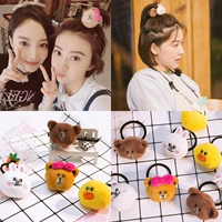 Hàn Quốc Kenny Rabbit Line Zhou Jieqiong với cùng một đoạn Brown Bear tóc vòng tóc dây trang trí dễ thương cô gái trái tim phụ kiện tóc mũ bờm tóc đẹp