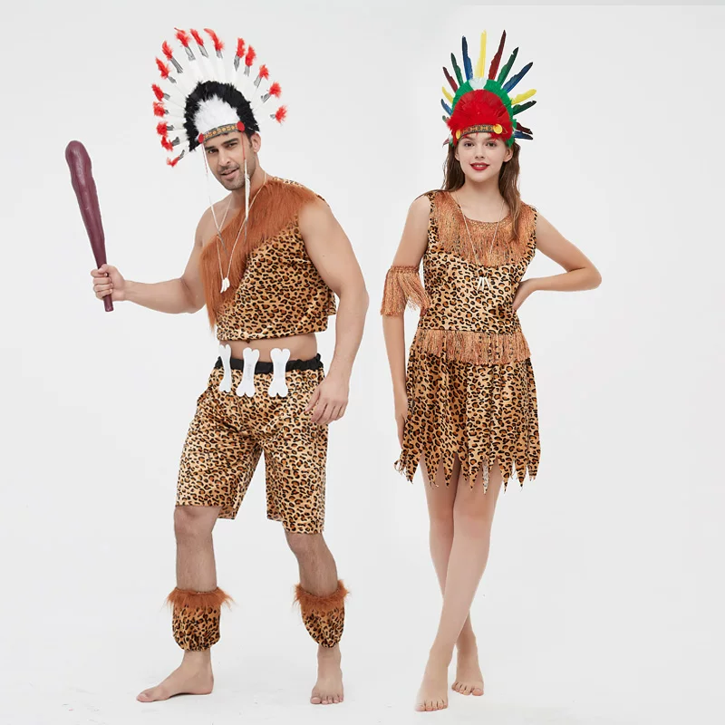 Африканская барабанная перформанс-сервисAdult Indian Performance Server Houyi Clothing Primitive Blog Chief Server clothing