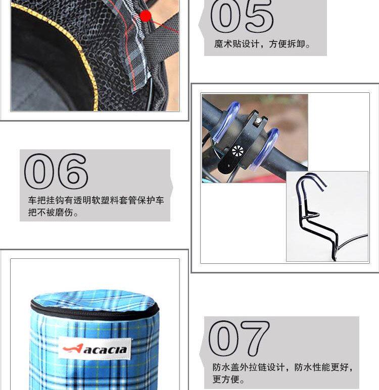 Panier pour vélo ACACIA en toile - Ref 2260132 Image 24