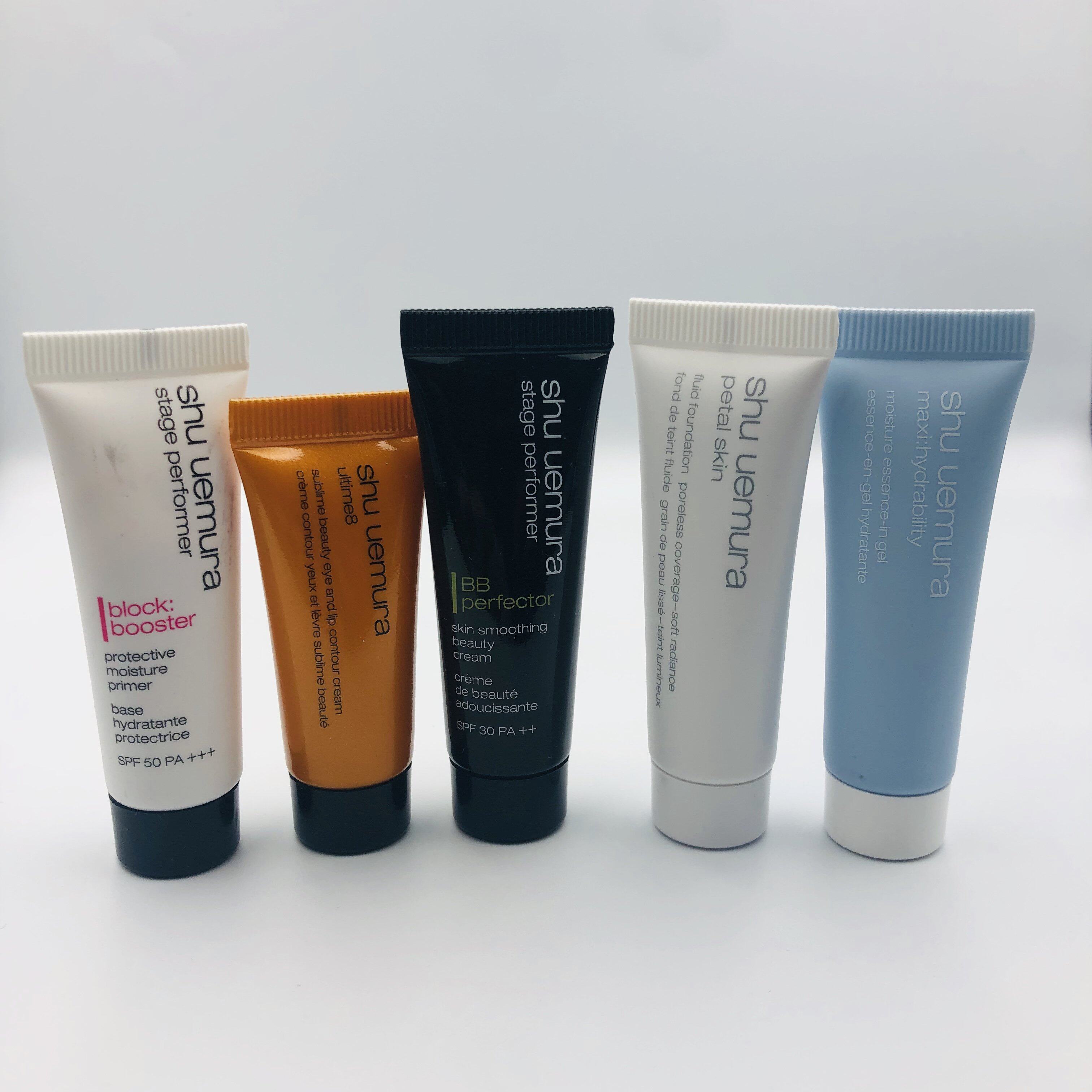 Shu Uemura sample skin care moisturizing isolation 7ml flower glass warehouse concentrated milk German car rental