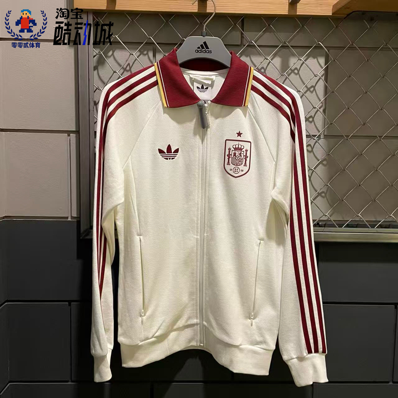 Adidas Genuine Spain Team Away Retro Football Casual Culture Jacket Jz2249
