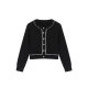 Li Xiaosha Pink Short Cable Sweater Women's Winter Large Size Lazy Knitted Cardigan Jacket Tops