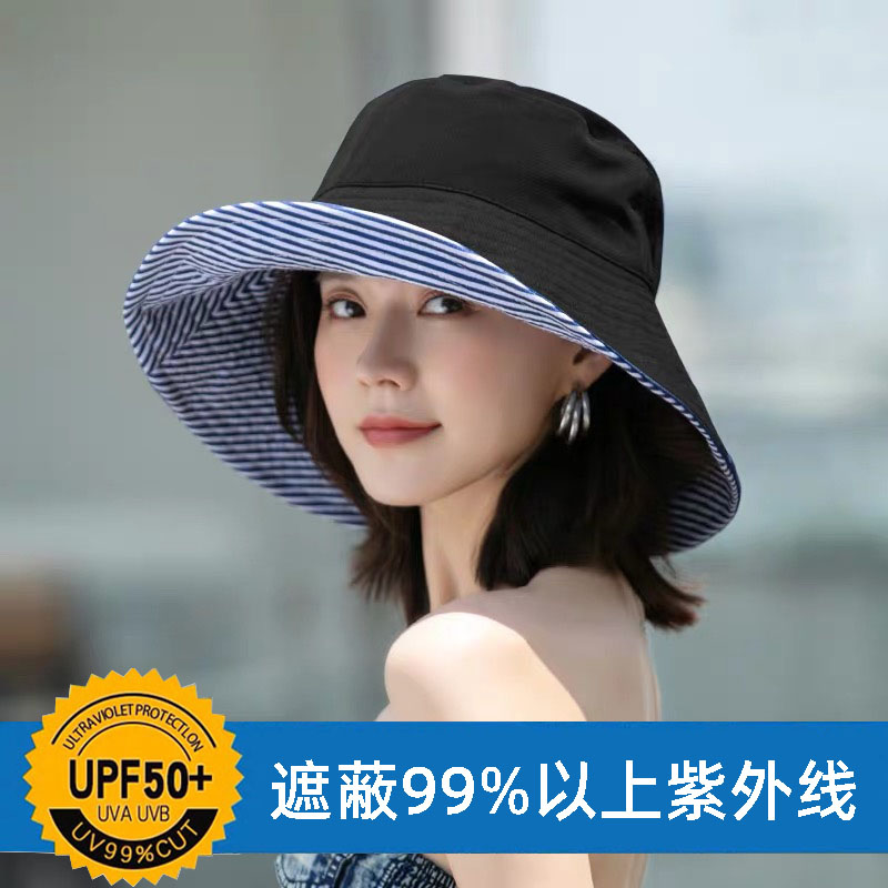 Japan Rosex shading cap female large S Tongan anti-UV sunscreen suncap bifacial uvcut fisherman hat