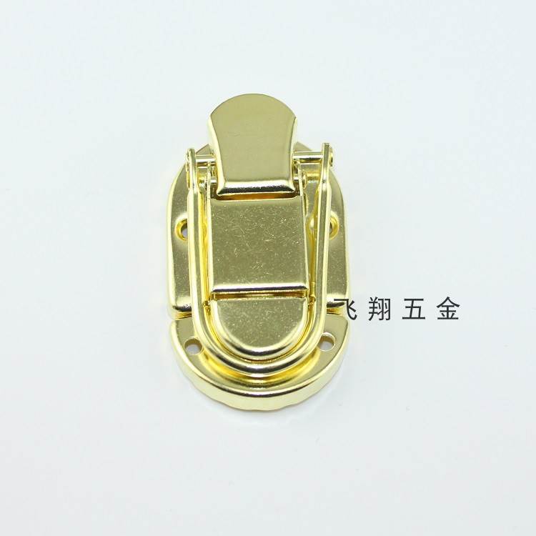 35*60MM cosmetic case lock buckle box buckle tin buckle wooden box buckle Self-locking buckle Camera obscura buckle gold color