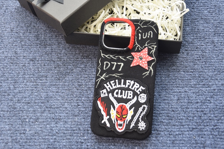 Hellfire Club Demon Embroidered Patch iPhone Case for iPhone 17, 16, 15, 14 and 13 - view 4