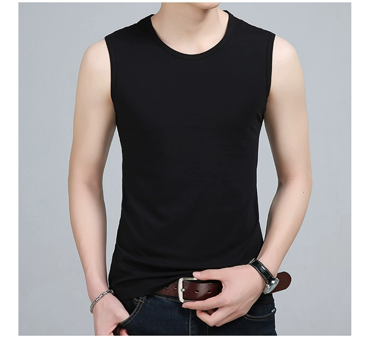 Woodpecker Men Vest nam Tide Cotton Summer Slim Green Trung niên Áo thể thao Áo Cotton Sweat Vest - Lót