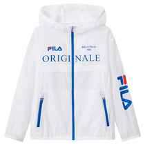 (Anti-UV UPF40) FILA Childrens Clothing 2024 Summer New Medium and Large Childrens Boys Sun Protection Clothing